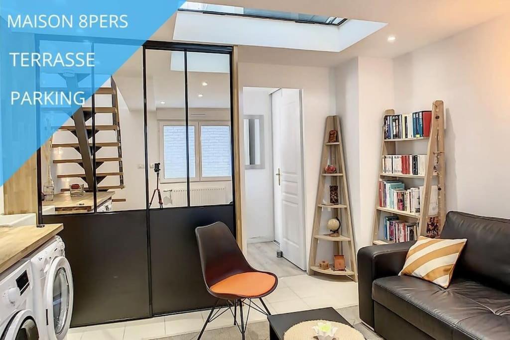 Grande Maison Cosy Terrasse Parking Gare 8 Pers 아미앵 외부 사진